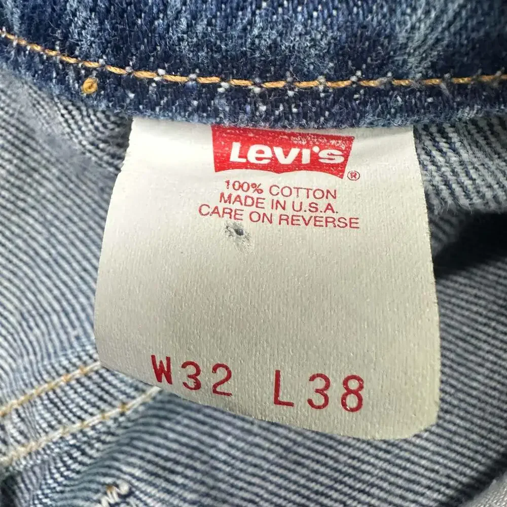 Vintage Levi's 517 Orange Tab Bootcut Denim Jeans Made in USA W32 L29